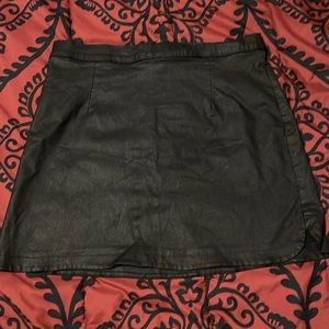 Charlotte Russe leather skirt (XL)
